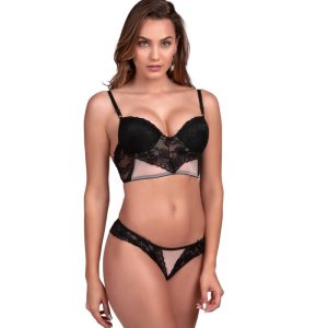 Conjunto de bojo em tule e renda – Yully