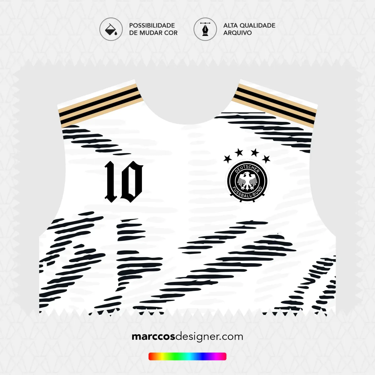 Arte Vetor Camisa Alemanha Frayzer - Image 3