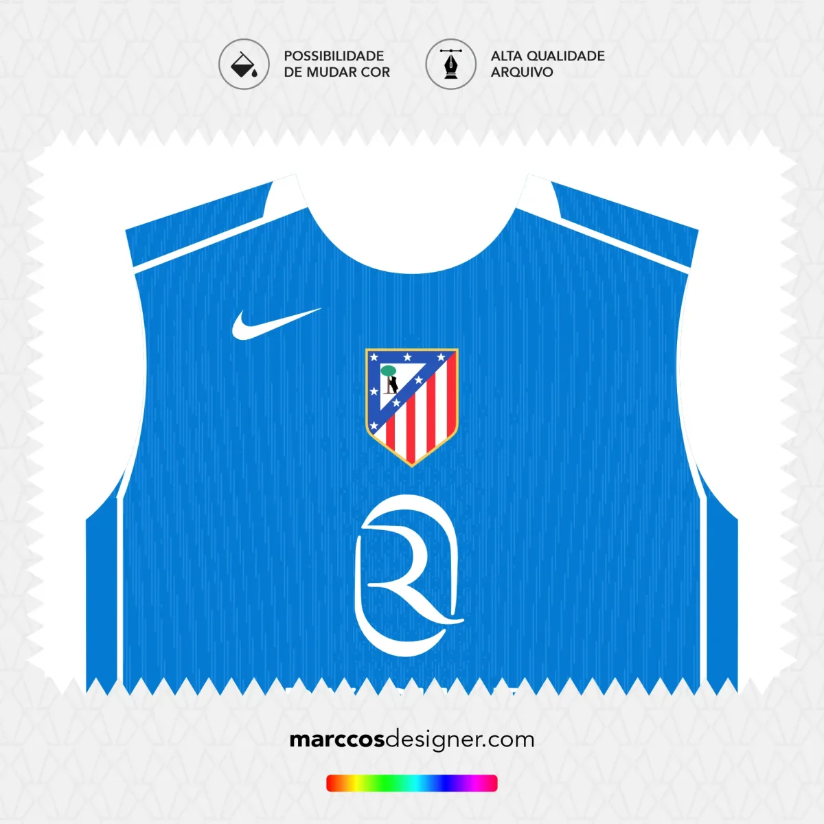 Arte Vetor Terceira Camisa Atlétido de Madrid 2025.2026 - Image 3