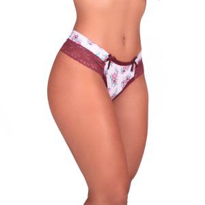 Calcinha estampada com pala dupla – Mirian