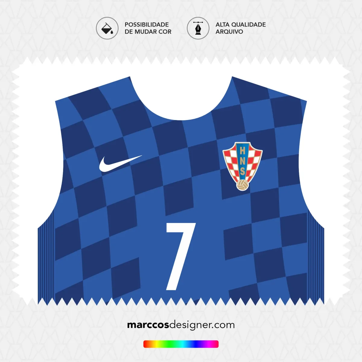 Arte Vetor Camisa Croácia Reserva 2016.2017 - Image 3