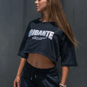 Crop Jersey Gigante Black