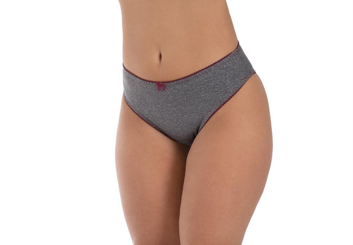 Calcinha conforto em supplex mesclado – Milena