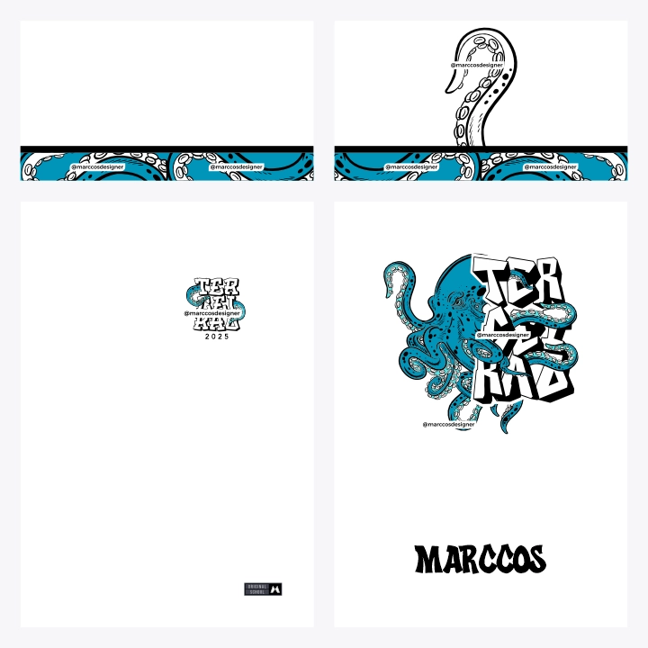 Arte Vetor Camisa Terceirão Polvo – MD020 - Image 3