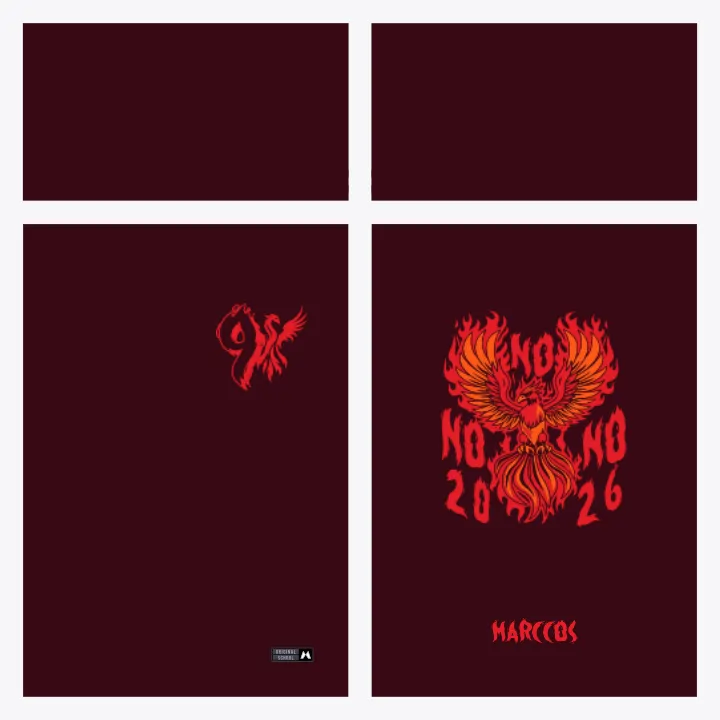 Arte Vetor Camisa Nono Ano Fênix Fogo – MD155 - Image 6