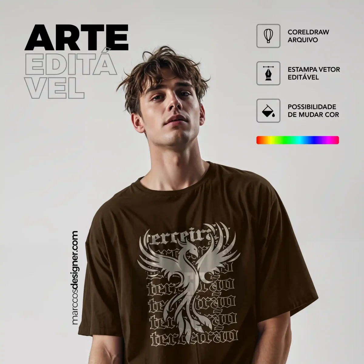 Arte Vetor Camisa Terceirão Fênix – MD007 - Image 5