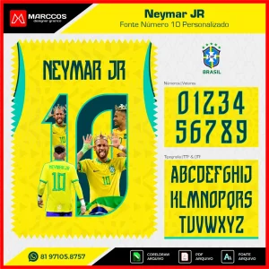 Números Personalizados Neymar – 0001