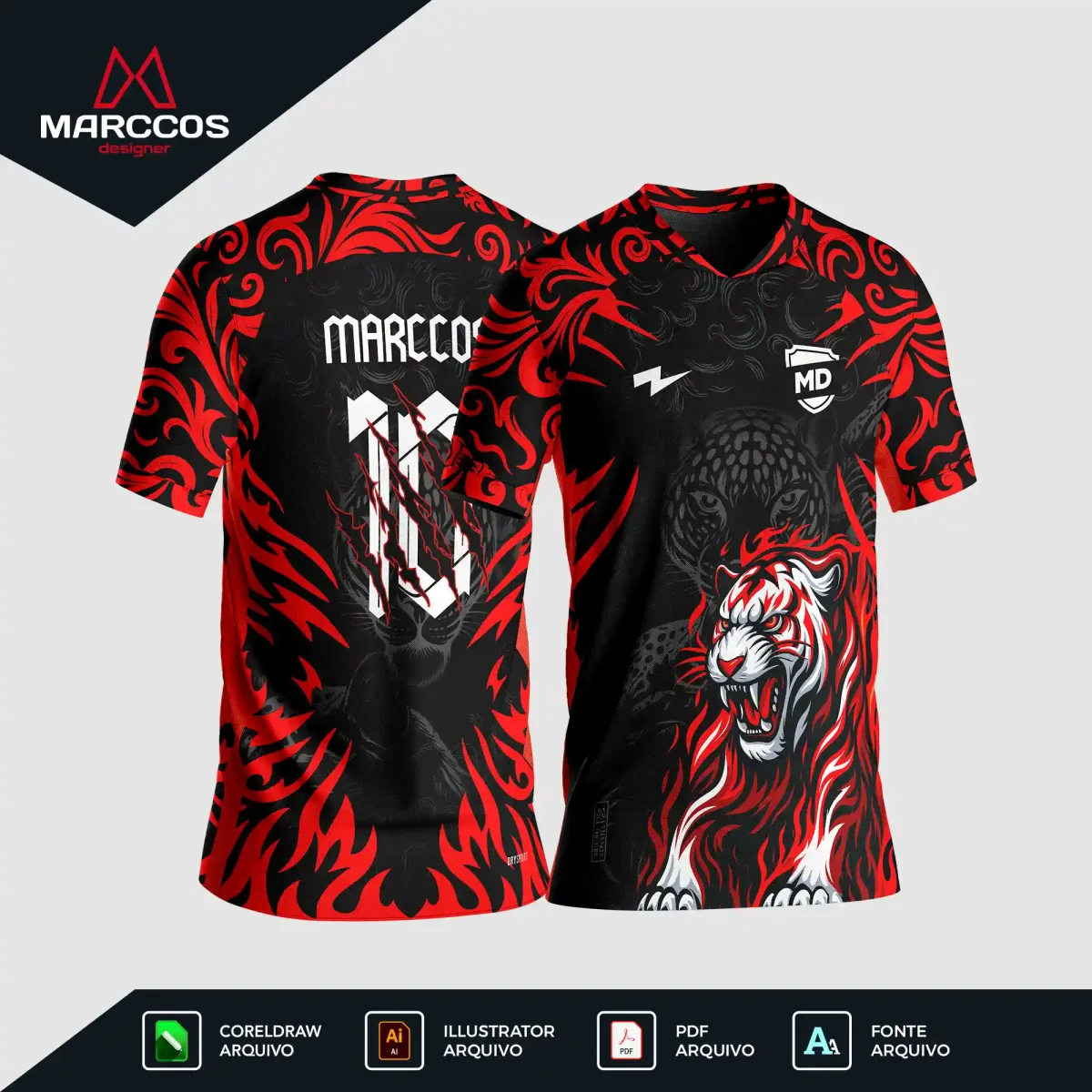 Arte Camisa Interclasse Onça Rage – 0345