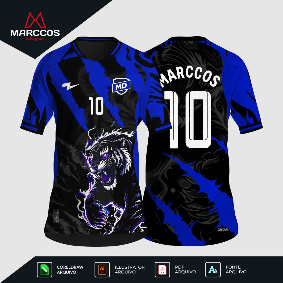 Arte Camisa Interclasse Tigre Bluefang – 0142