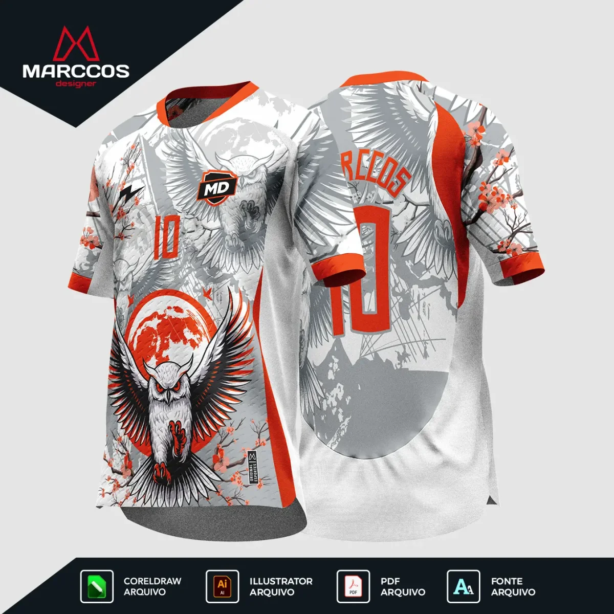 Arte Camisa Interclasse Coruja Luar – 0198 - Image 2