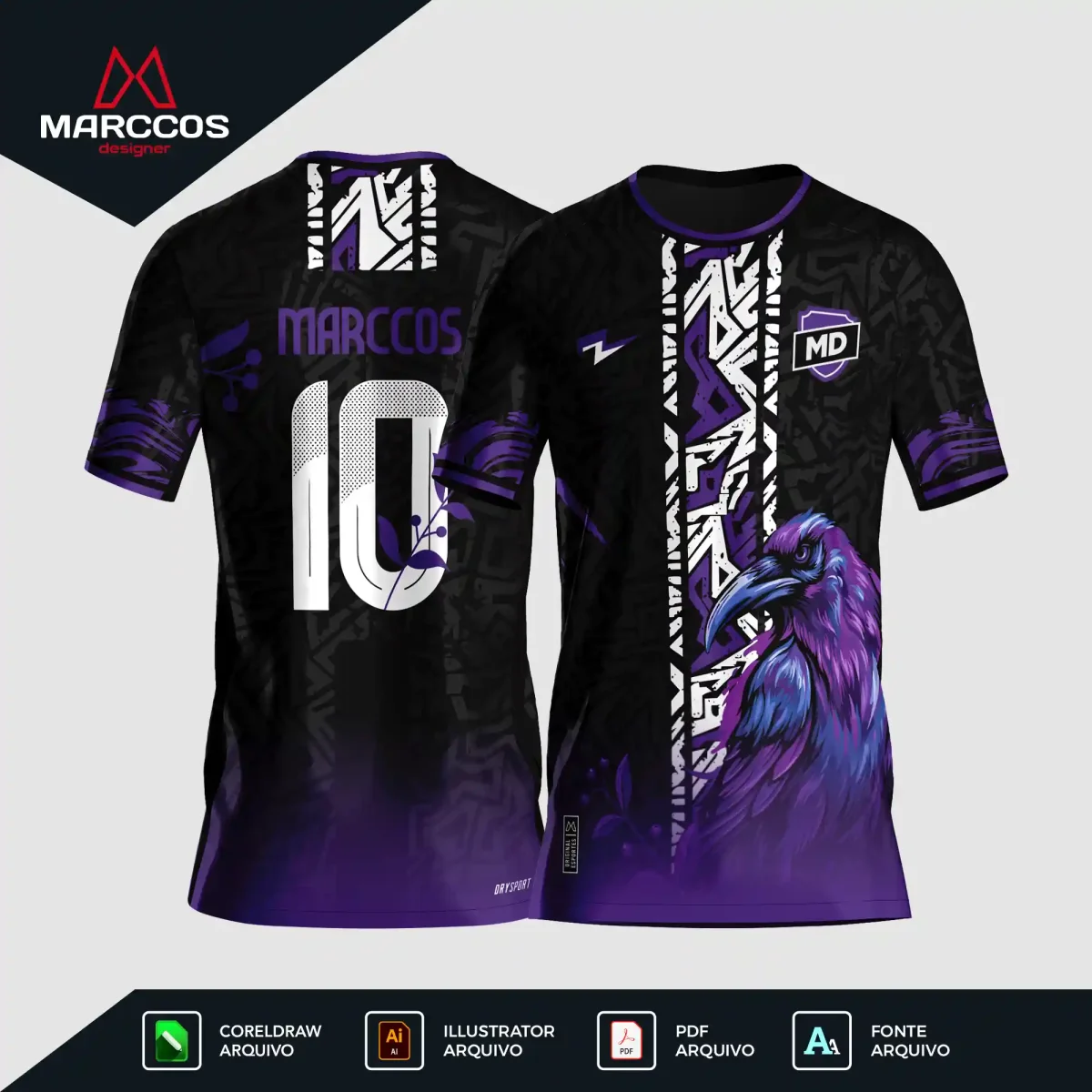 Arte Camisa Interclasse Corvo Raven – 0381