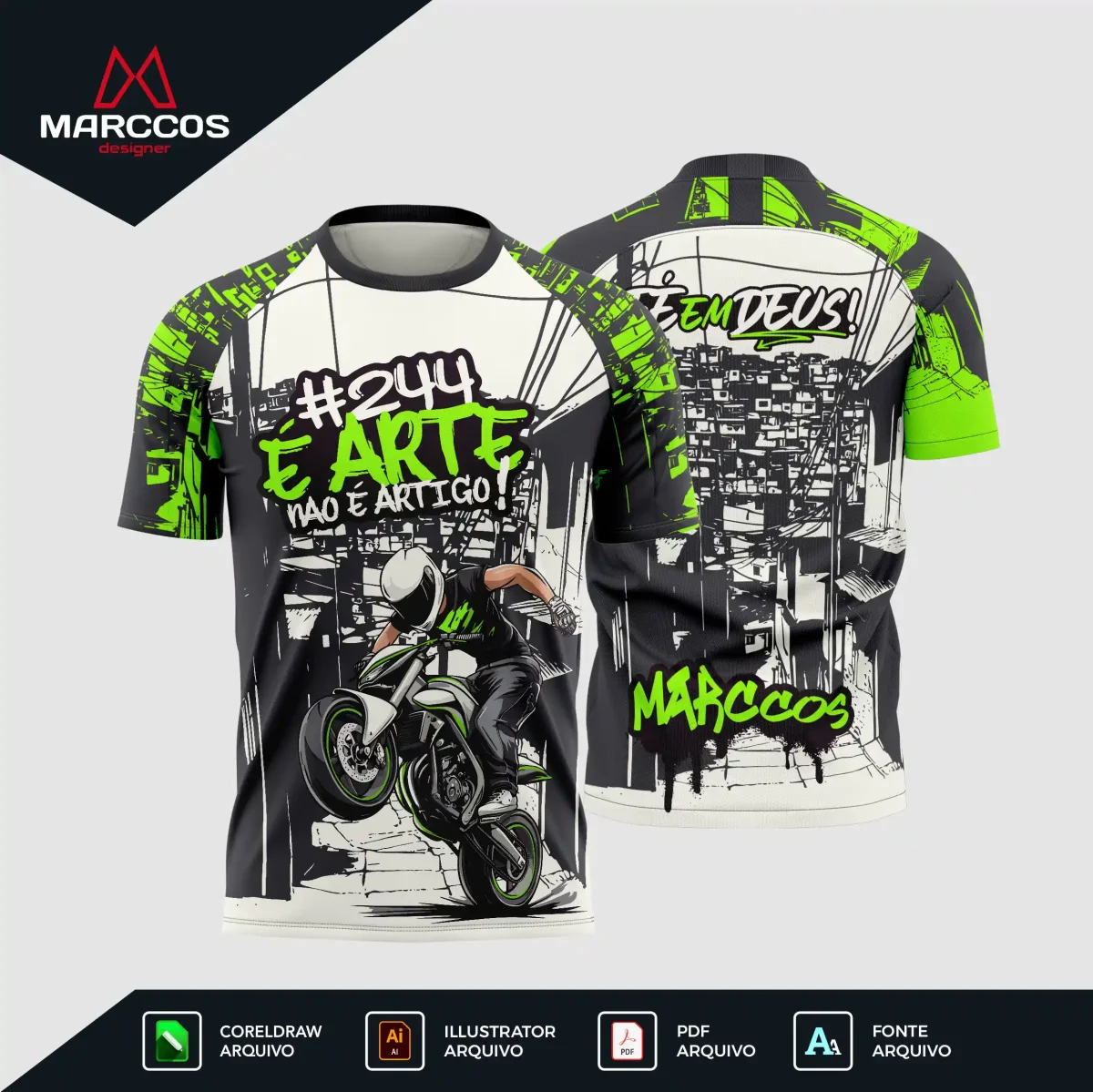 Arte Estampa Camisa de Quebrada – 0003