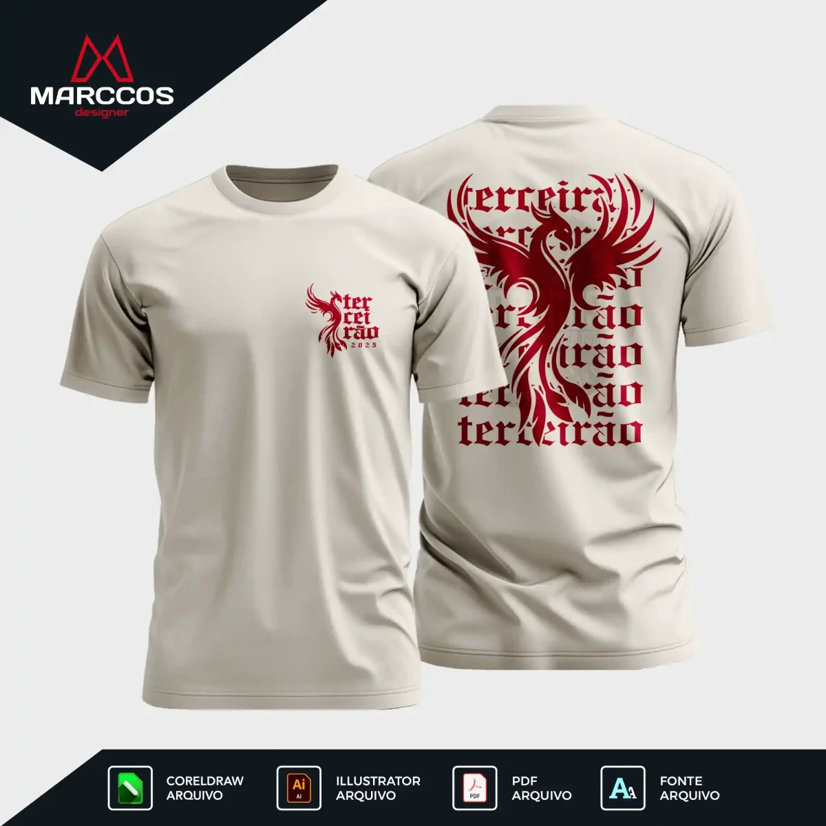 Arte Vetor Camisa Terceirão Fênix – MD007
