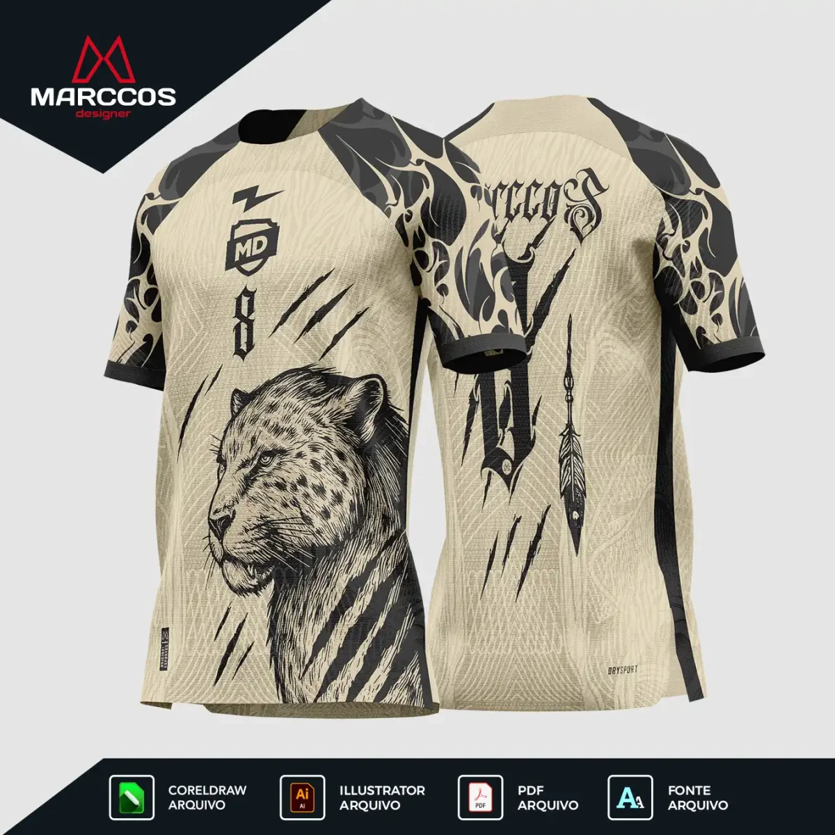 Arte Camisa Interclasse Onça Vyperclaw – 0256 - Image 2