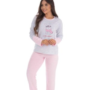 Pijama em plush com estampa