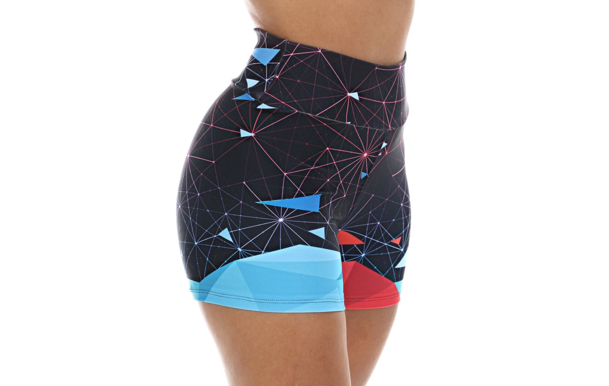 Short Fitness azul sublimado - Image 2