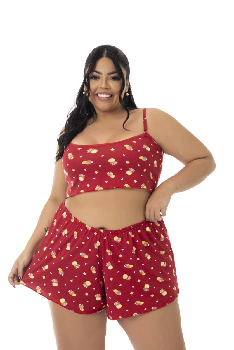 Baby Doll em Suede Estampado Plus Size – Virgínia - Image 6