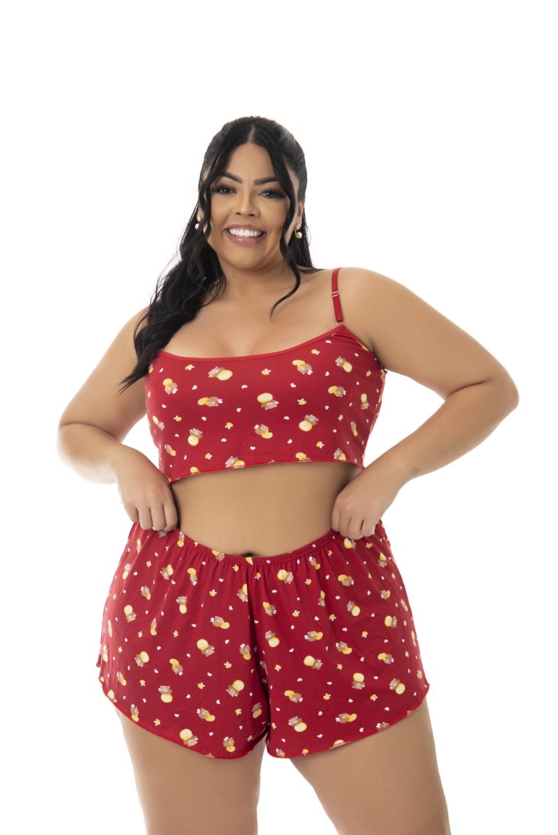 Baby Doll em Suede Estampado Plus Size – Virgínia - Image 8