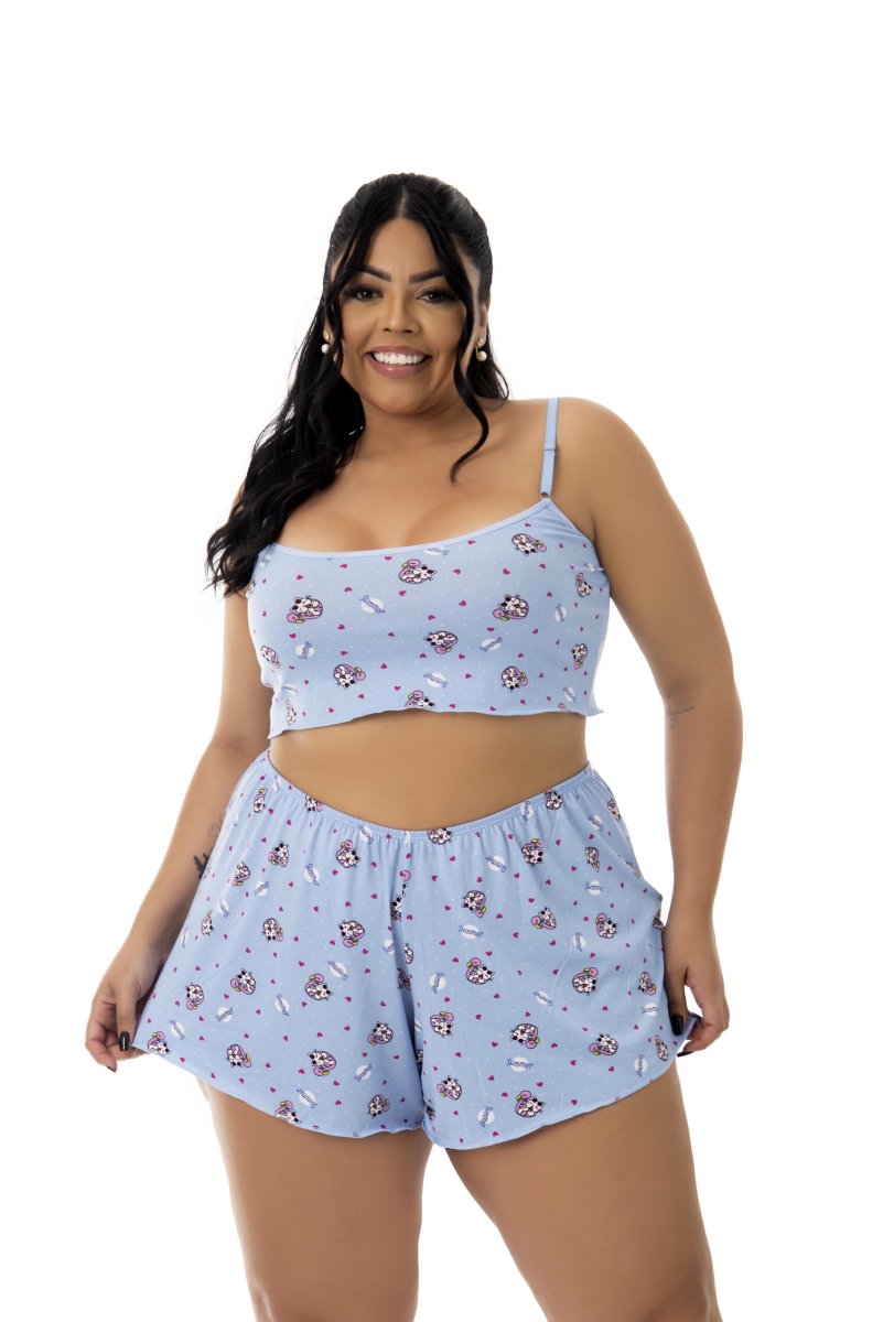 Baby Doll em Suede Estampado Plus Size – Virgínia - Image 4