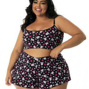 Baby Doll em Suede Estampado Plus Size – Virgínia