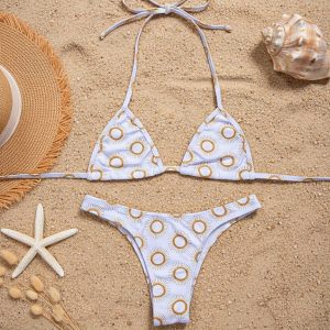 Biquíni Cortininha Estampado – Sol Branco