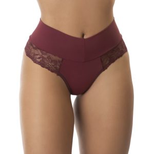 Calcinha Cós Alto com Renda – Iza