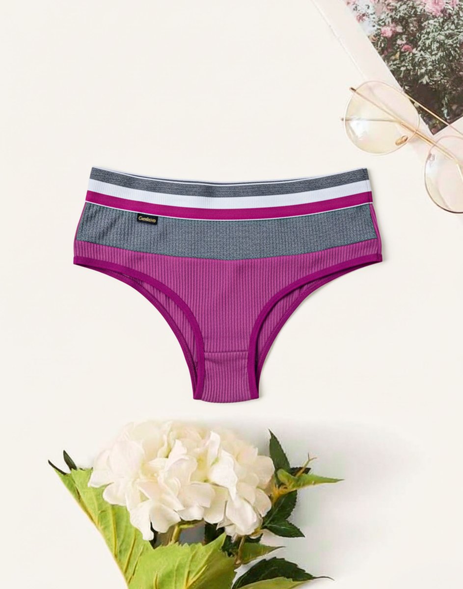 Calcinha em Suede Canelado com Elástico na Cintura – Hannah - Image 5