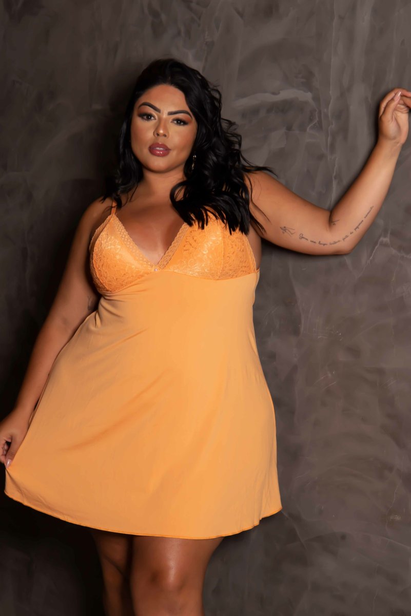 Camisola Básica Plus Size com Renda – Juliana - Image 6