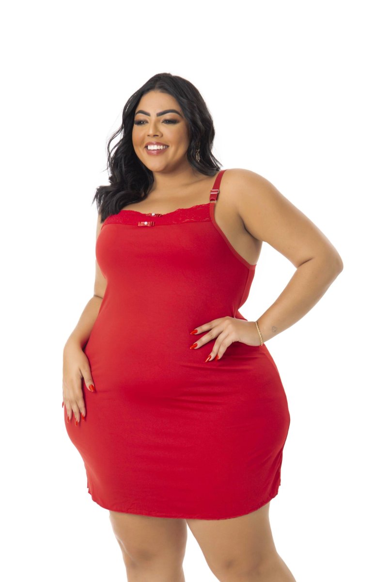 Camisola em microfibra rendada – Leandra - Image 4