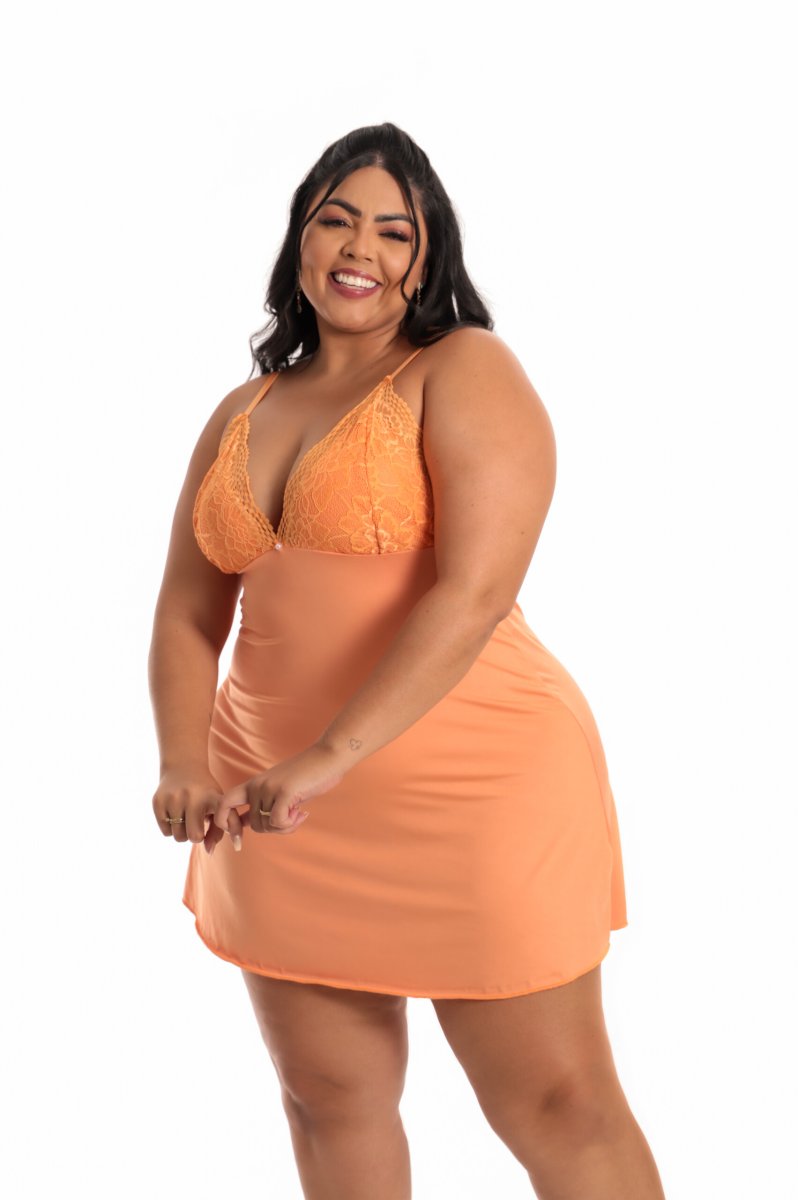 Camisola Básica Plus Size com Renda – Juliana - Image 8