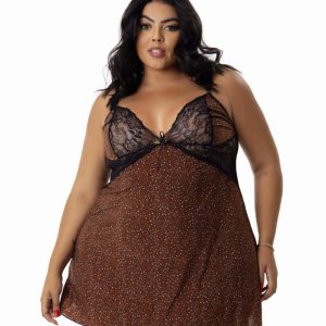 Camisola Plus Size em Liganete – Erica