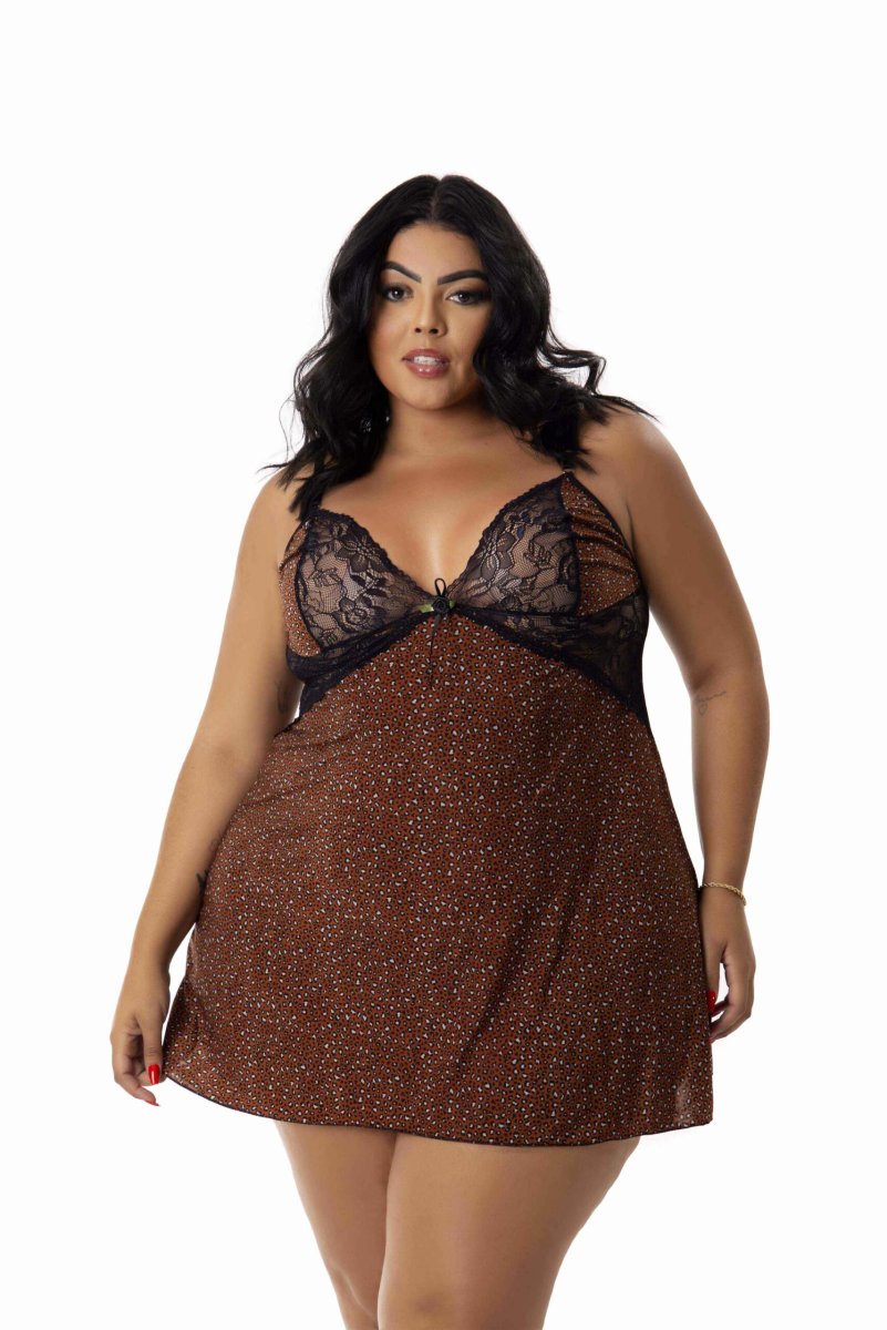 Camisola Plus Size em Liganete – Erica - Image 2