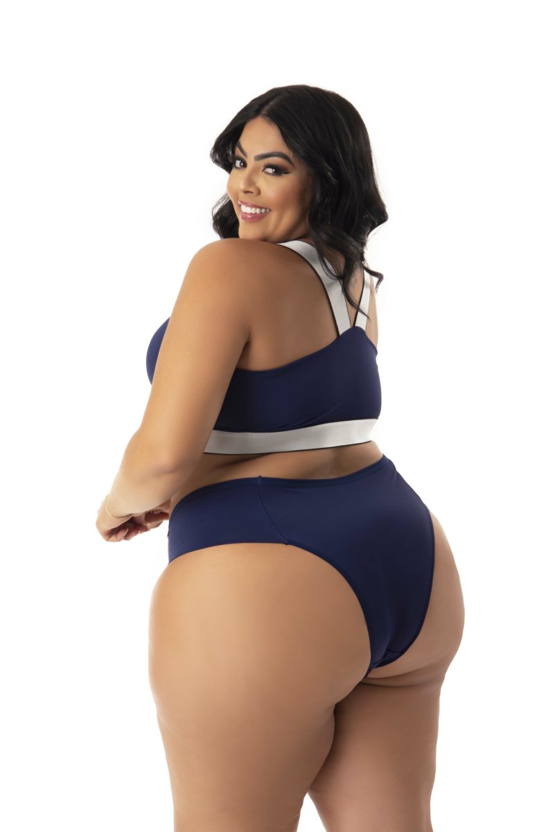 Conjunto com Bojo e Elástico Brilhoso Plus Size – Yohanna - Image 5