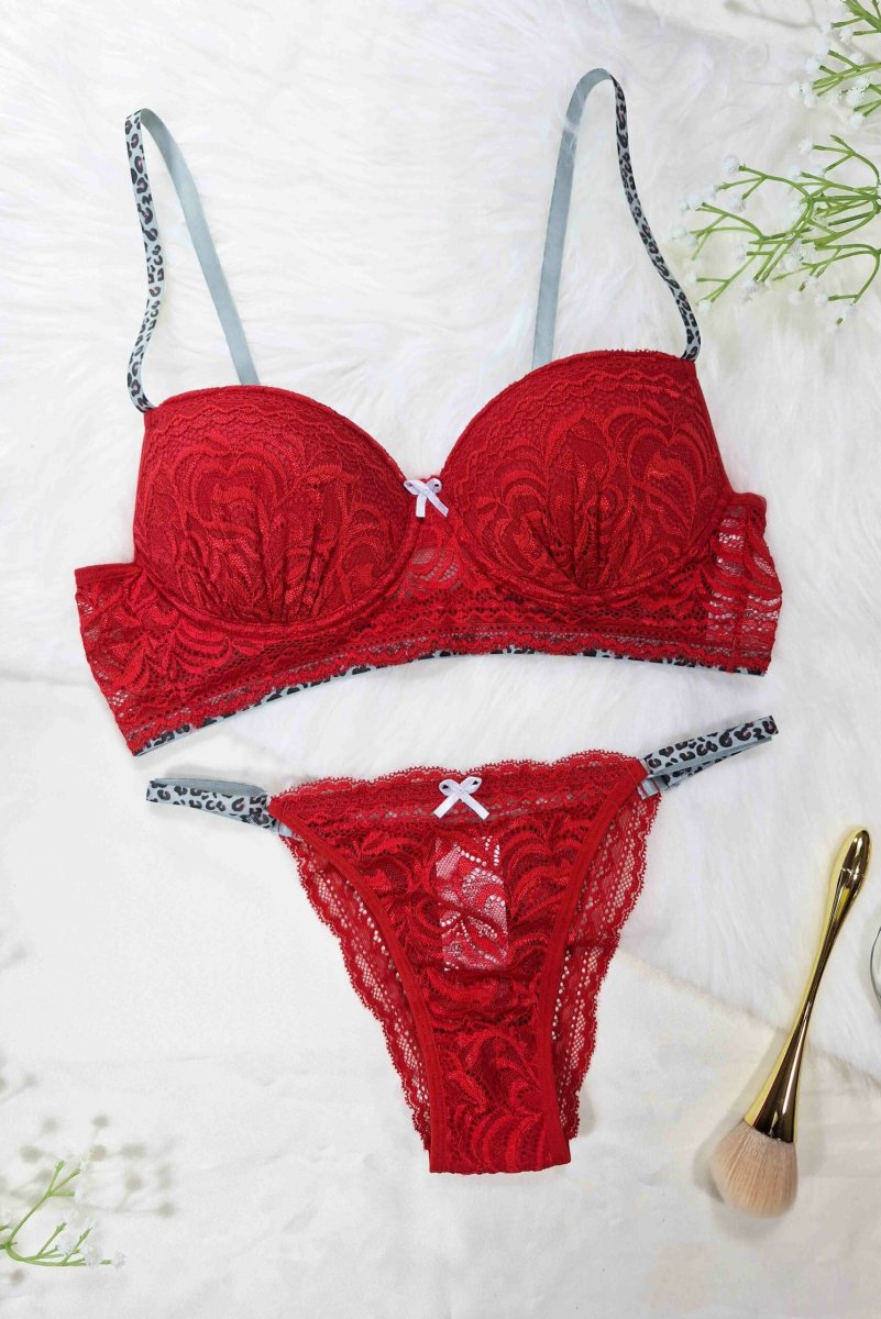 Conjunto de Bojo com Renda e Alça Animal Print – Marileia - Image 6