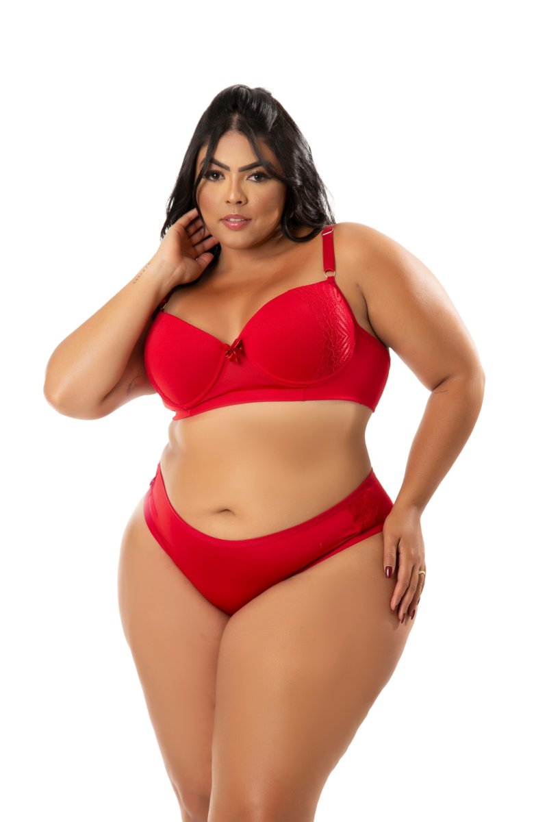 Conjunto Plus Size em Microfibra – Jamille - Image 2