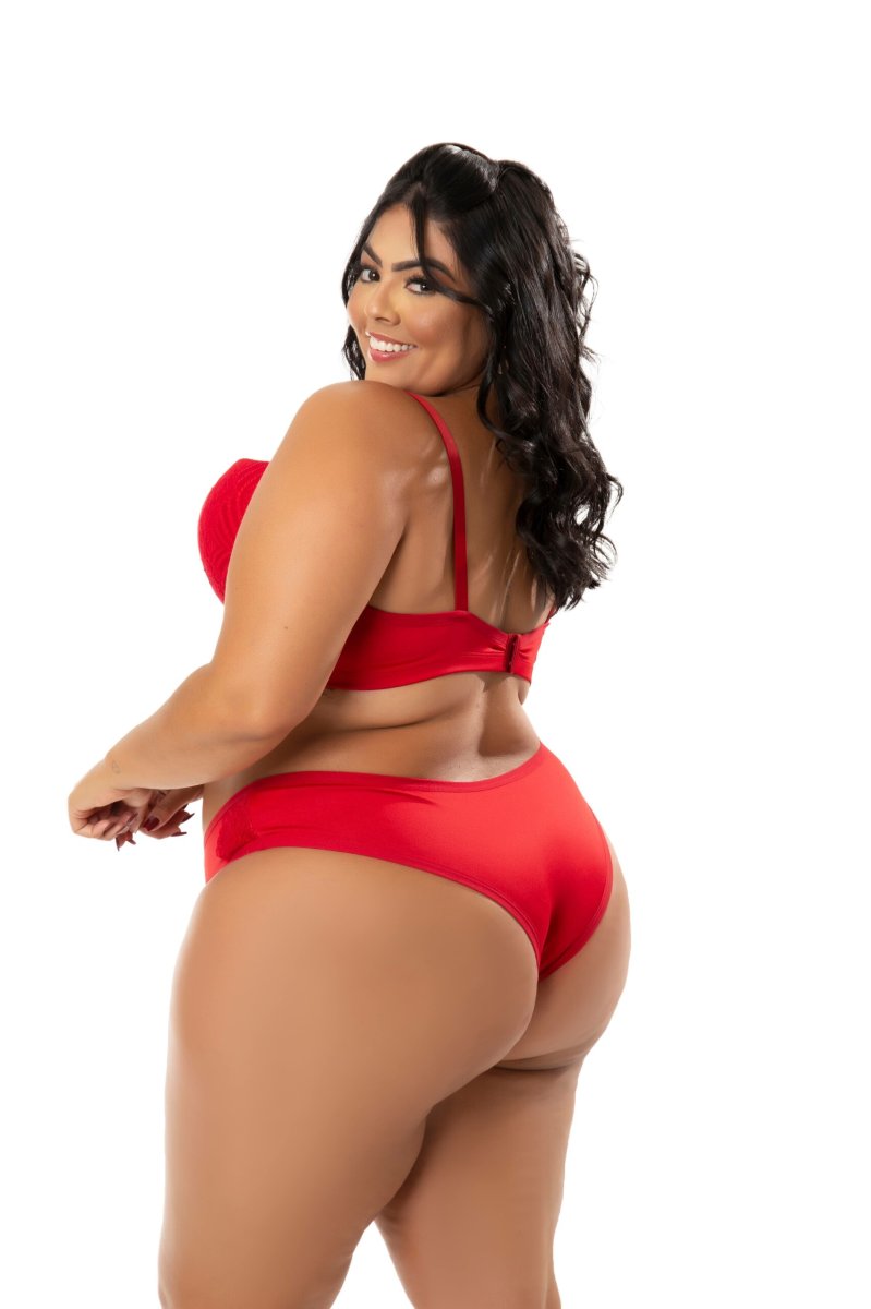 Conjunto Plus Size em Microfibra – Jamille - Image 3