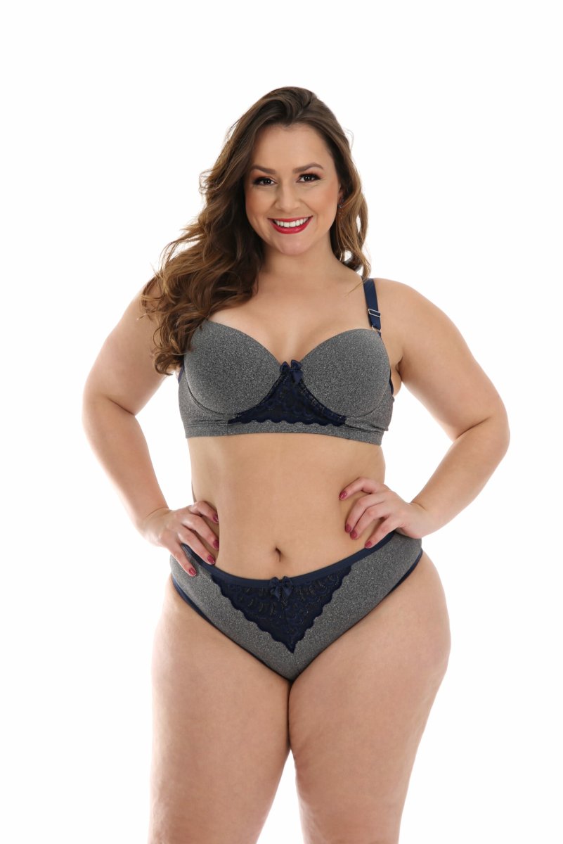 Conjunto Plus Size em supplex mesclado – Amara - Image 4