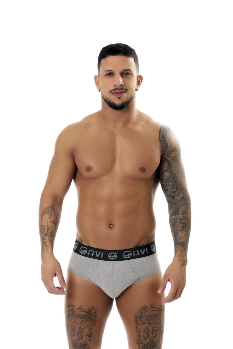 Cueca Slip cotton liso – Jean - Image 2