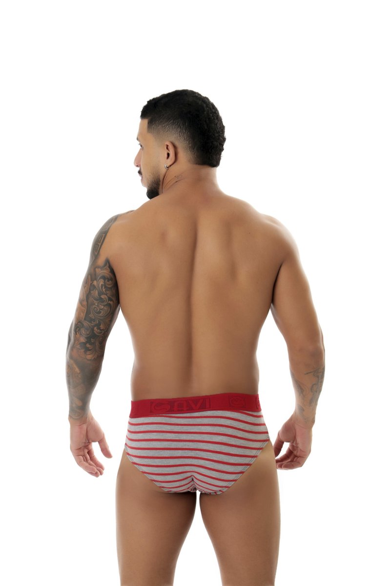 Cueca slip viscolycra listrada – Nelson - Image 3
