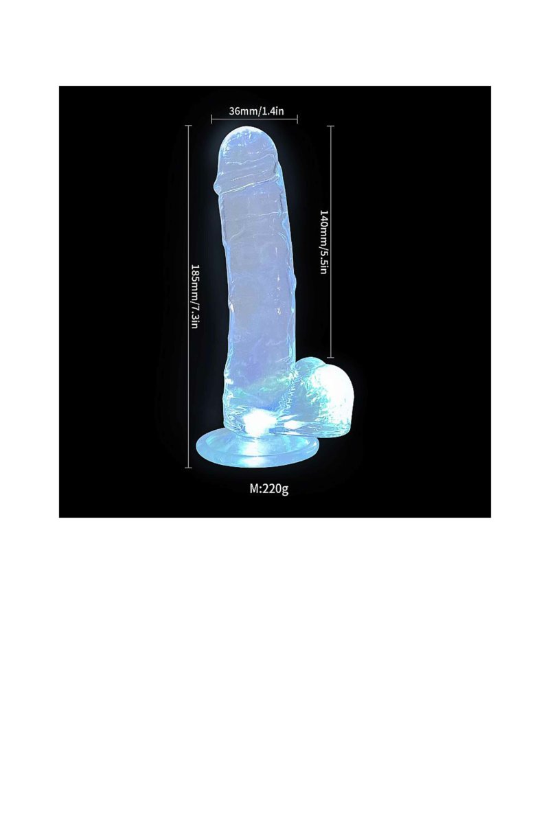 Dildo Realístico com Led Colorido – 18,5×3,6CM - Image 3