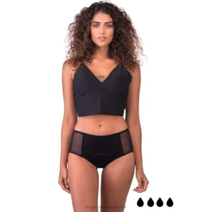Cueca menstrual absorvente Lelambu® Captive camada tripla