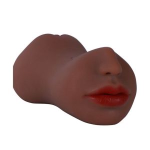 Masturbador Masculino em Formato de Vagina e Ânus com Boca – 17,5 x 7,5cm