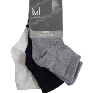 Kit com 3 Meias Infantil Masculino