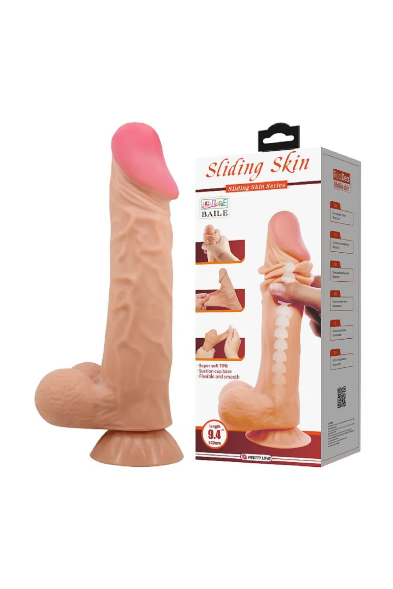 Pênis Realístico com Dupla Camada – Sliding Skin – 24.0×5.0 - Image 2
