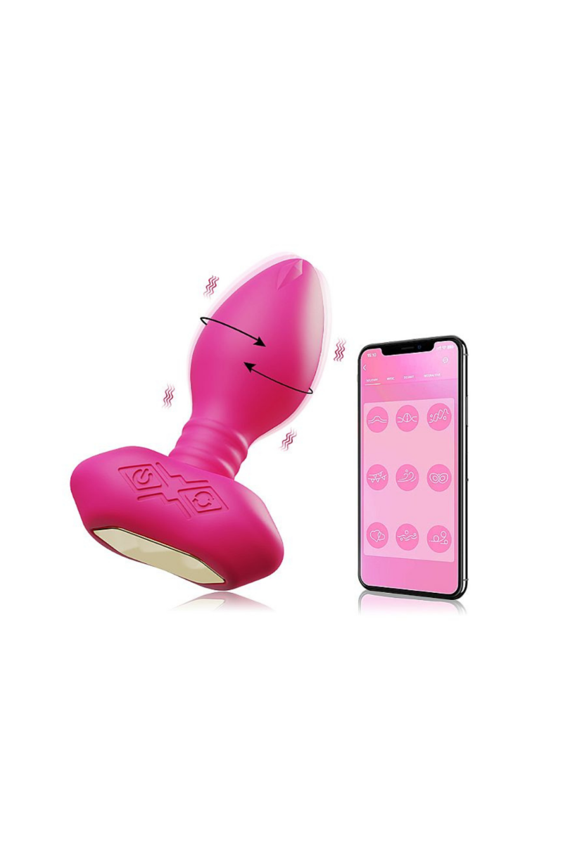 Plug Anal com Vibro e Rotação – À Longa Distância por APP
