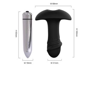 Plug Anal C/Vibro em Silicone Extra Macio 10cm – StarArrow