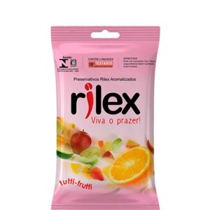 Preservativo Rilex Sachê com 3 Unidades – Tutti Frutti