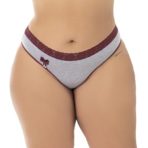 Tangão Plus Size com detalhe em renda – Agatha