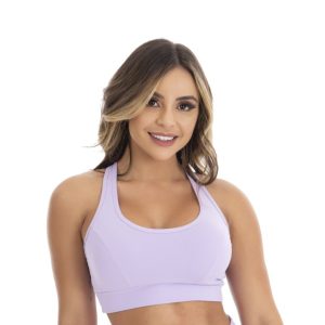 Top Fitness nadador com bojo lilás